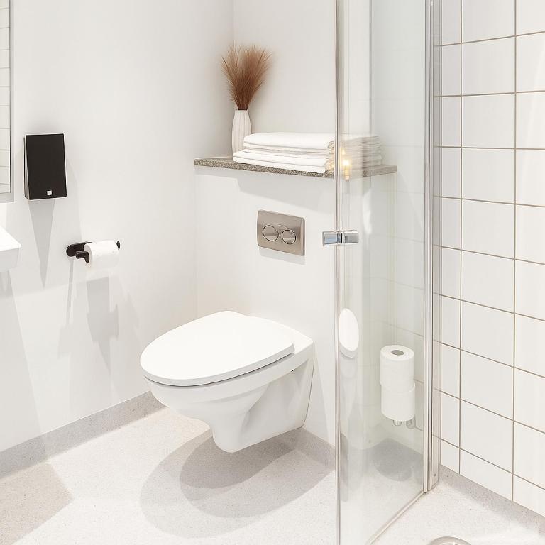 Koupelna v ubytování CentralHotellet