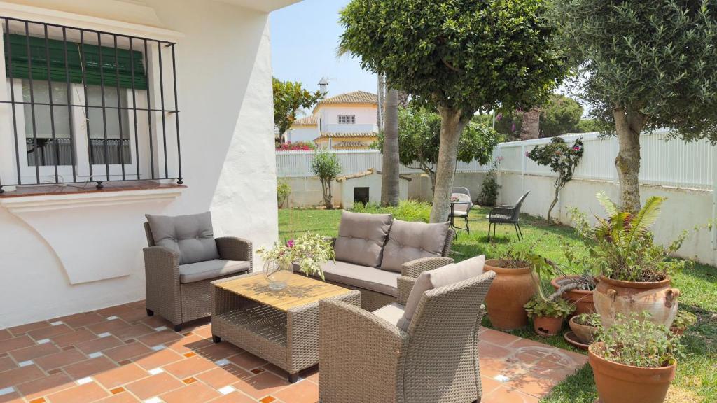 Posezení v ubytování Punto Mágico, apartamento junto al mar