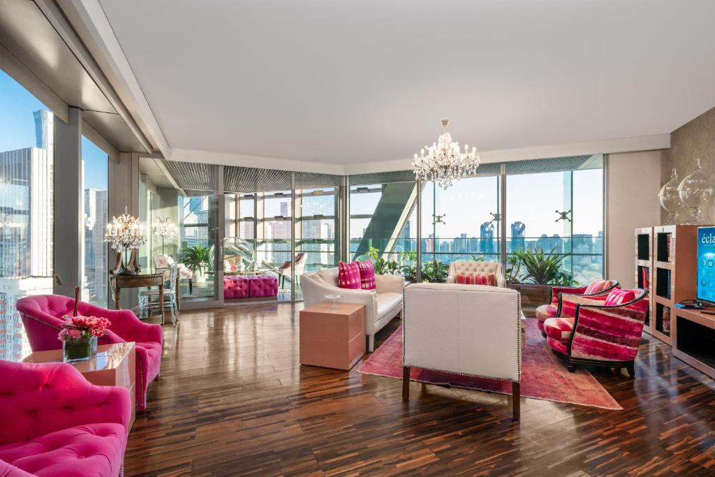 Posezení v ubytování Hotel Éclat Beijing