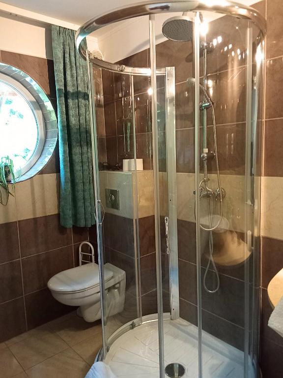 Koupelna v ubytování Orient Apartmanház