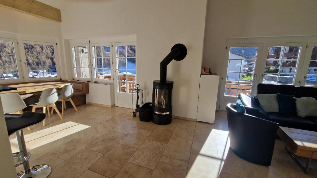 Kuchyň nebo kuchyňský kout v ubytování Zum Lerch Penthouse