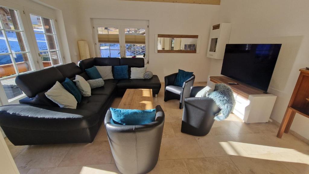 Posezení v ubytování Zum Lerch Penthouse
