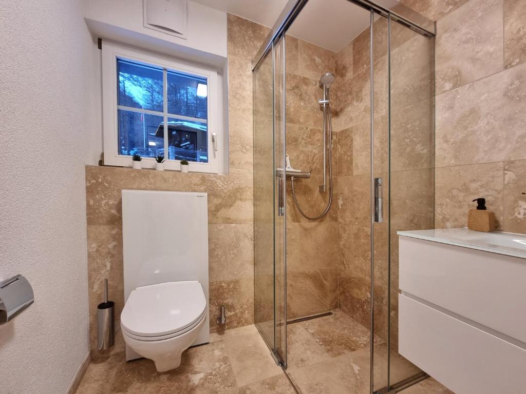 Koupelna v ubytování Zum Lerch Penthouse