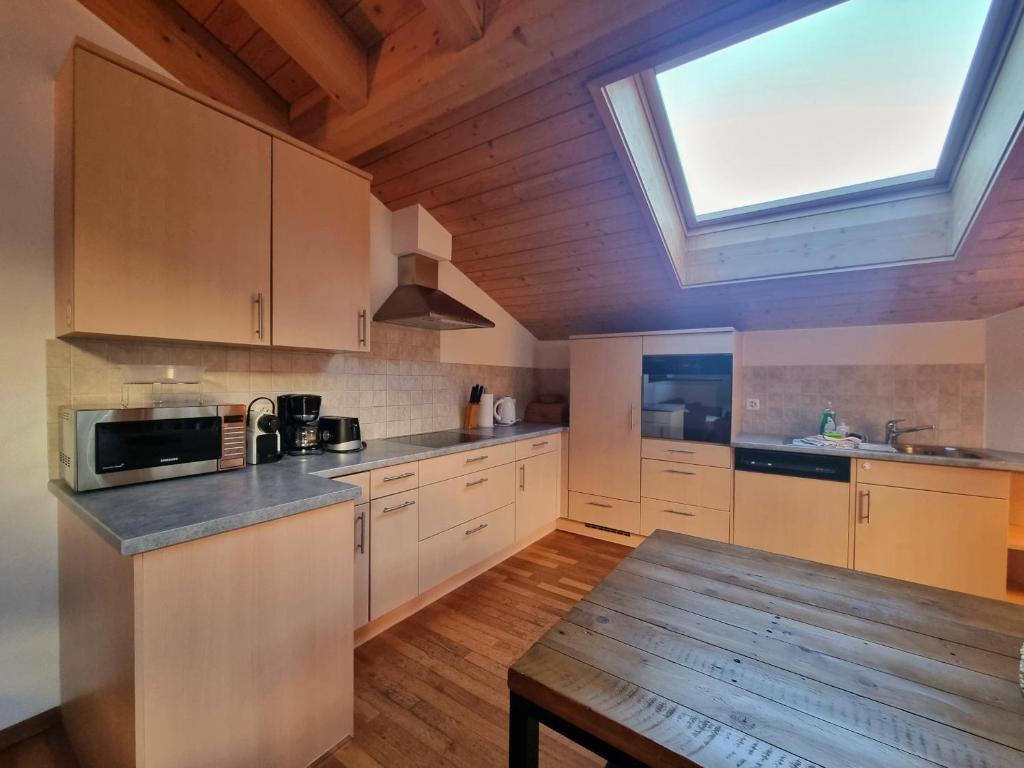 Kuchyň nebo kuchyňský kout v ubytování Haus Serac