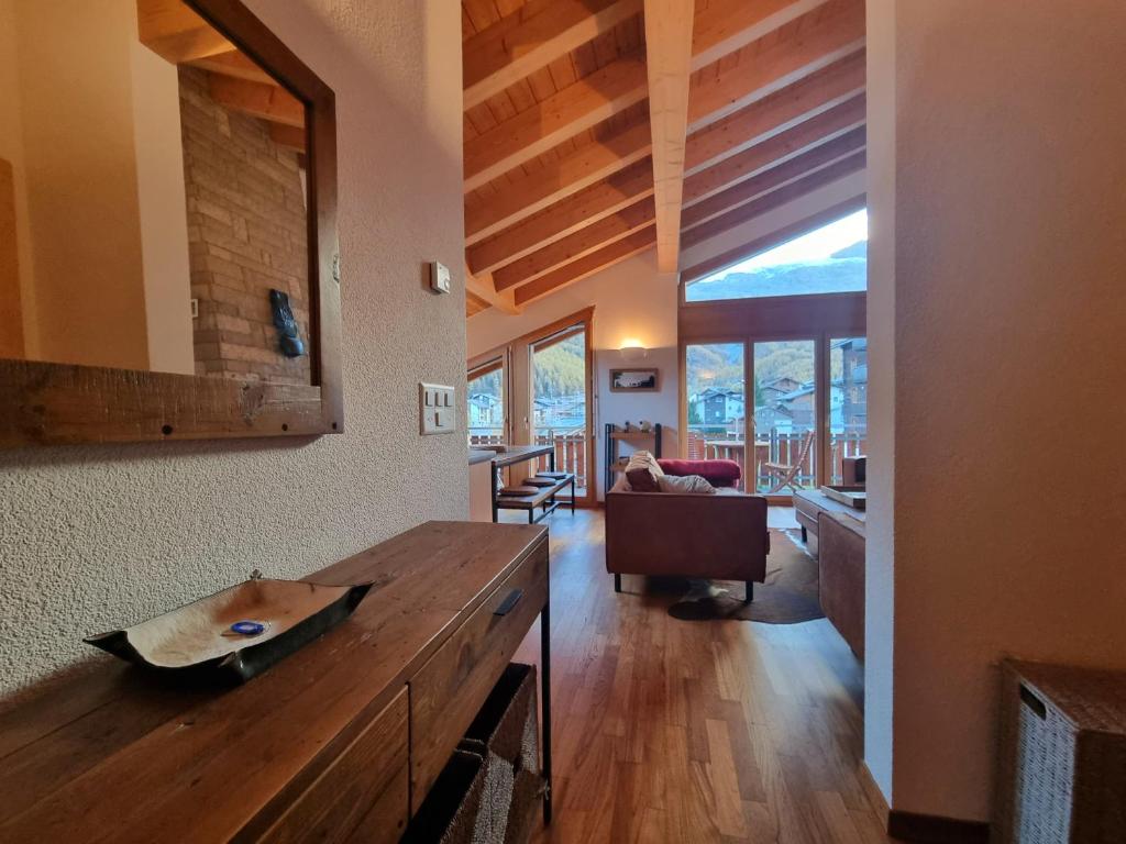 Posezení v ubytování Haus Serac