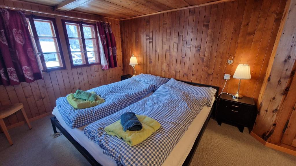 Postel nebo postele na pokoji v ubytování Hannig