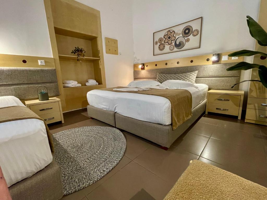 Postel nebo postele na pokoji v ubytování Semiramis Guesthouse