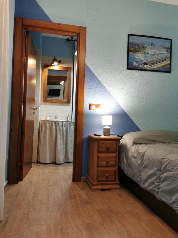 Postel nebo postele na pokoji v ubytování La Cerca