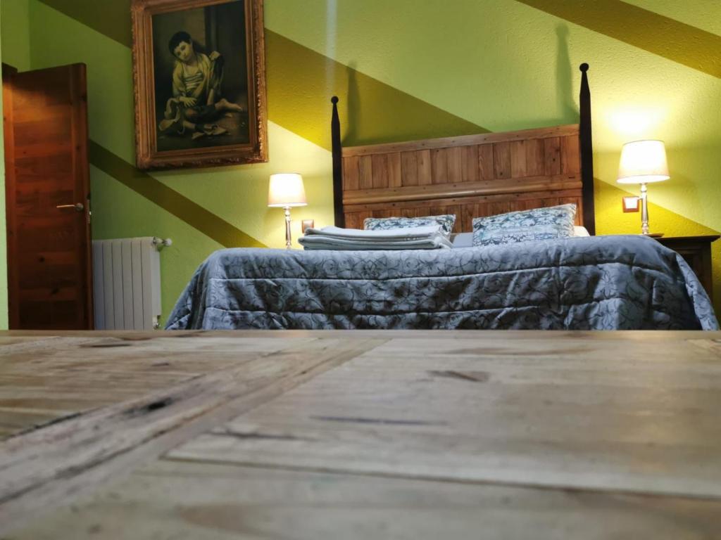 Postel nebo postele na pokoji v ubytování La Cerca