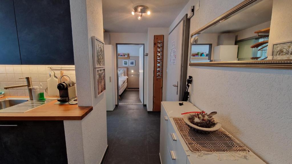 Kuchyň nebo kuchyňský kout v ubytování Haus VALLESIA