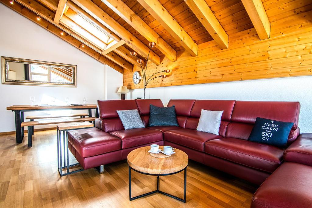 Posezení v ubytování Chateau Penthouse