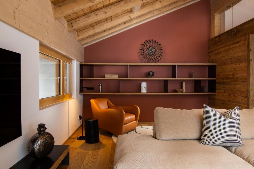 Postel nebo postele na pokoji v ubytování Berghof Penthouse