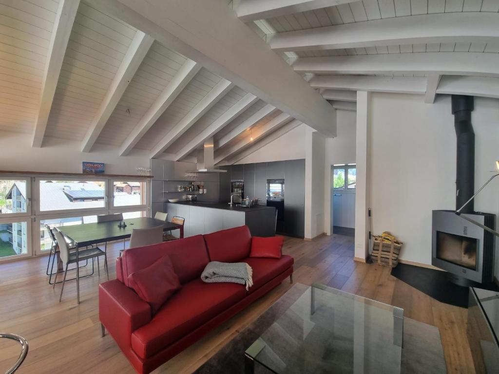 Posezení v ubytování Duplex Apartment Bella Coppia