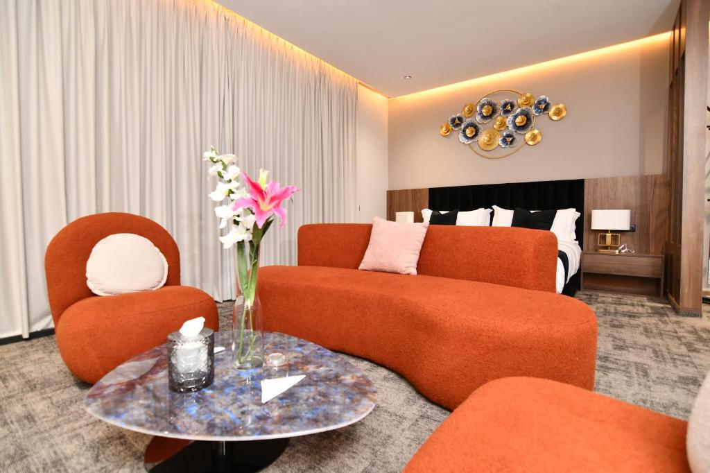 Posezení v ubytování Luxury hotel