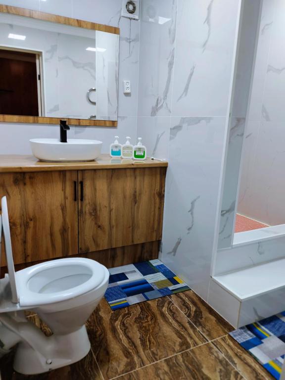 Et badeværelse på Гостиница Зеленая