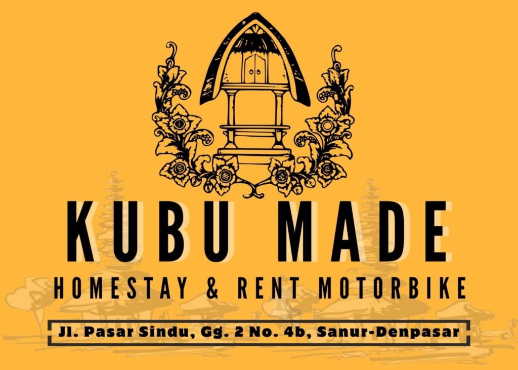 a poster for a kubu made event with a lantern at Kubumade in Sanur