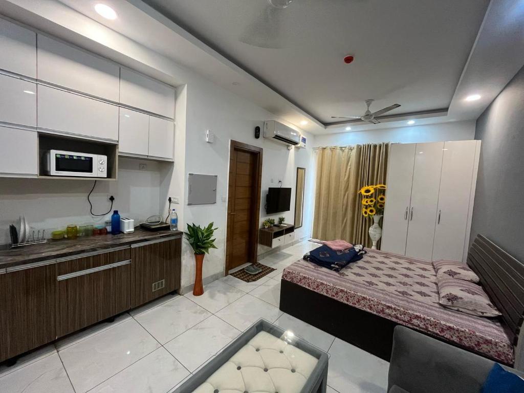 Köök või kööginurk majutusasutuses Supertech northeye