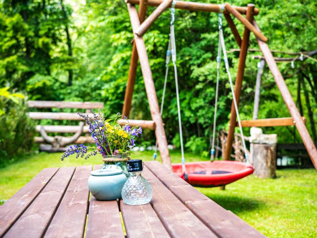 Zahrada ubytování Apartments Zlati Rog