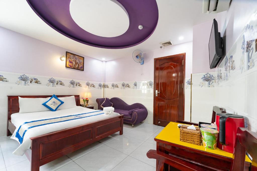 Giường trong phòng chung tại Bảo Đăng 2 Hotel