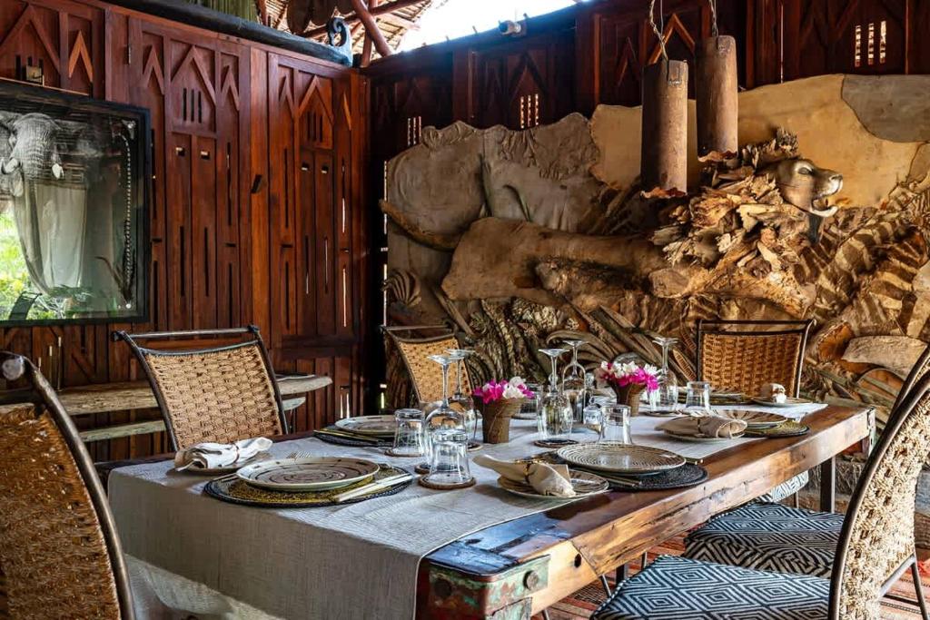 Fotografie z fotogalerie ubytování Stunning Manda Beachfront 6-Bed Villa v destinaci Lamu