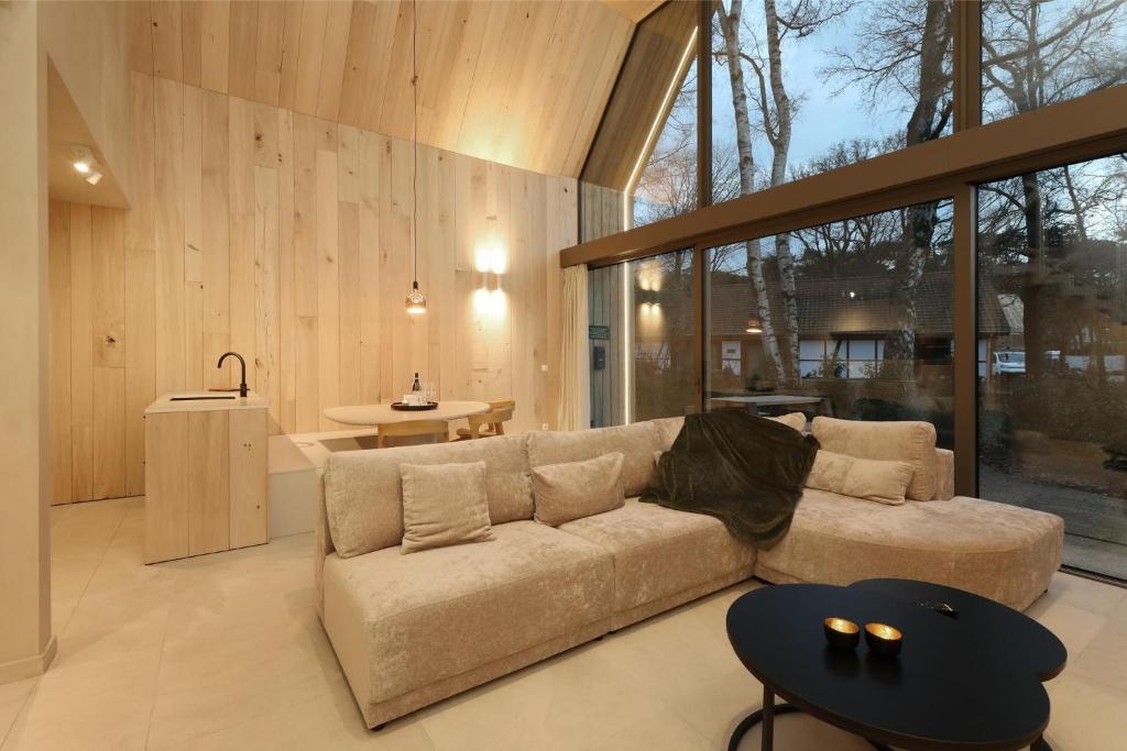 Posezení v ubytování Woodz Lodges