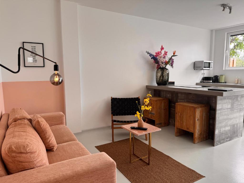 Kuchyň nebo kuchyňský kout v ubytování Boutique Hotel & apartments JT Curaçao