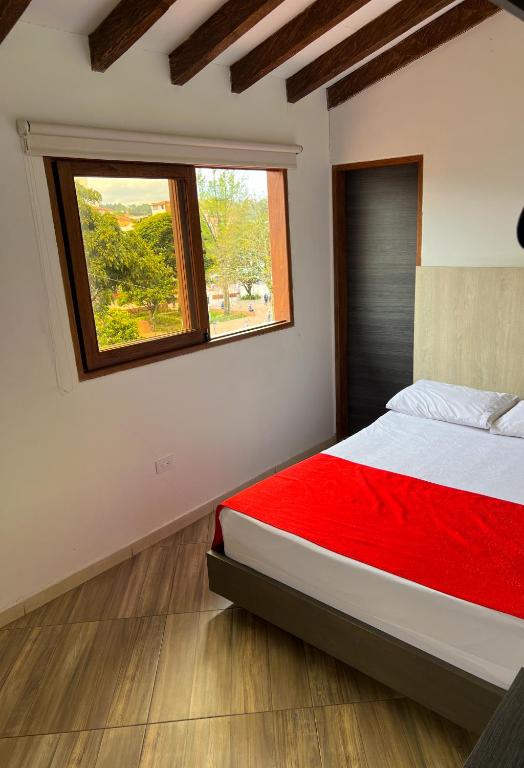 Postel nebo postele na pokoji v ubytování Hotel La Bastida