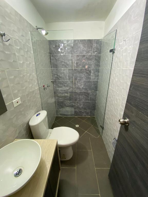 Koupelna v ubytování Hotel La Bastida