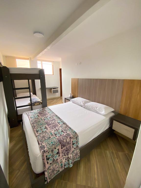 Postel nebo postele na pokoji v ubytování Hotel La Bastida