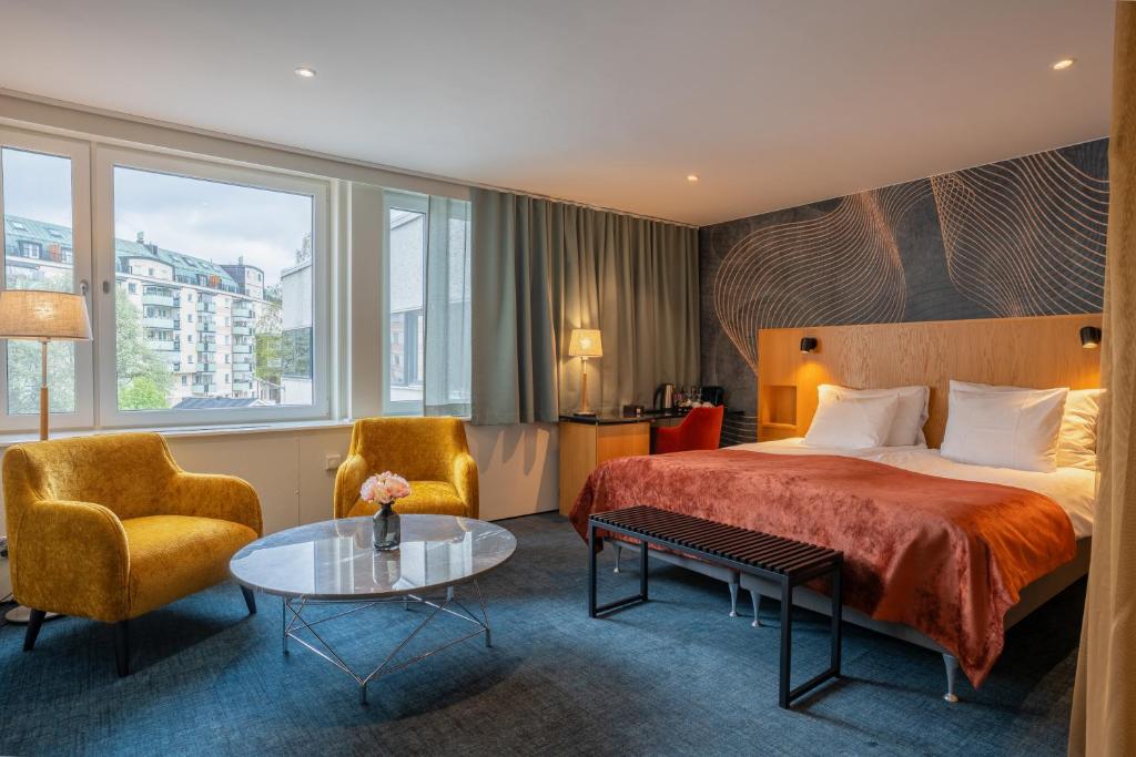 Postel nebo postele na pokoji v ubytování ProfilHotels Aveny