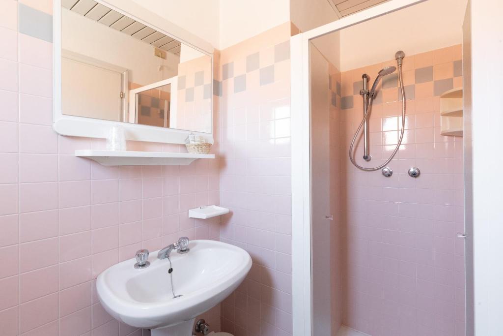 Koupelna v ubytování Hotel Sole