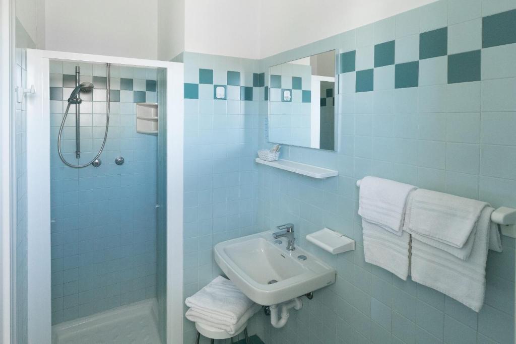 Koupelna v ubytování Hotel Sole