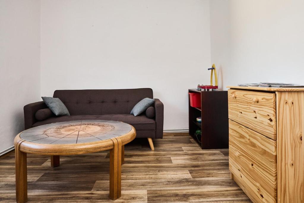 Posezení v ubytování Apartmány Pod Přehradou