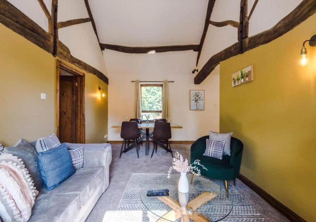 Χώρος καθιστικού στο Peaceful Barn Near Cader Idris