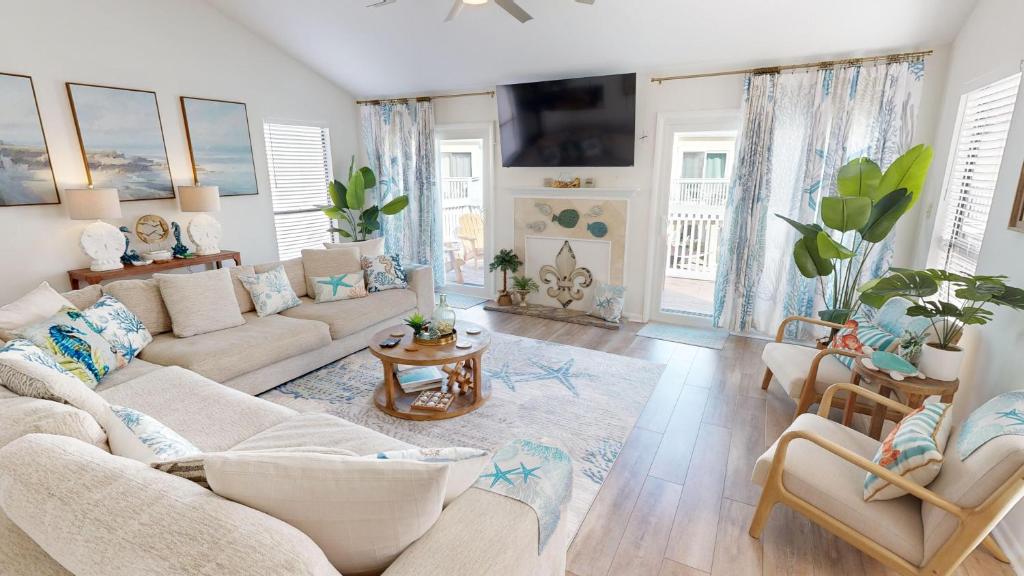 Χώρος καθιστικού στο Sandpiper Cove 0022