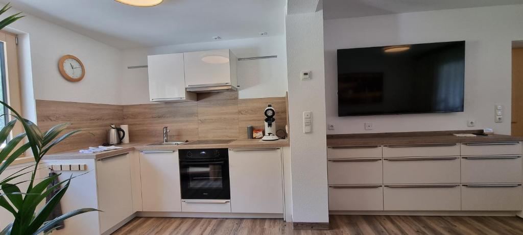 Kuchyň nebo kuchyňský kout v ubytování Haus Kirchmaier