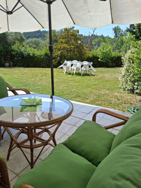 Zahrada ubytování Villa Georgia Poseidi
