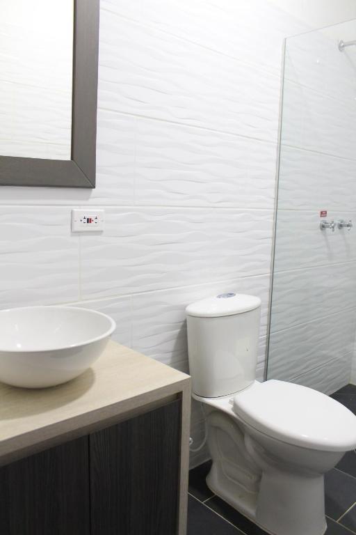 Koupelna v ubytování Hotel La Bastida