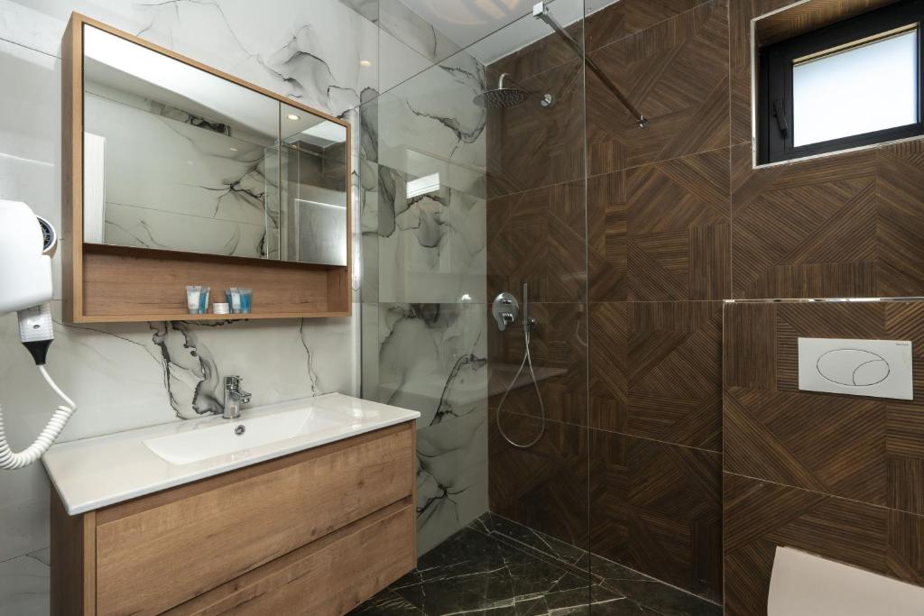 Koupelna v ubytování Hotel 5 Stinet