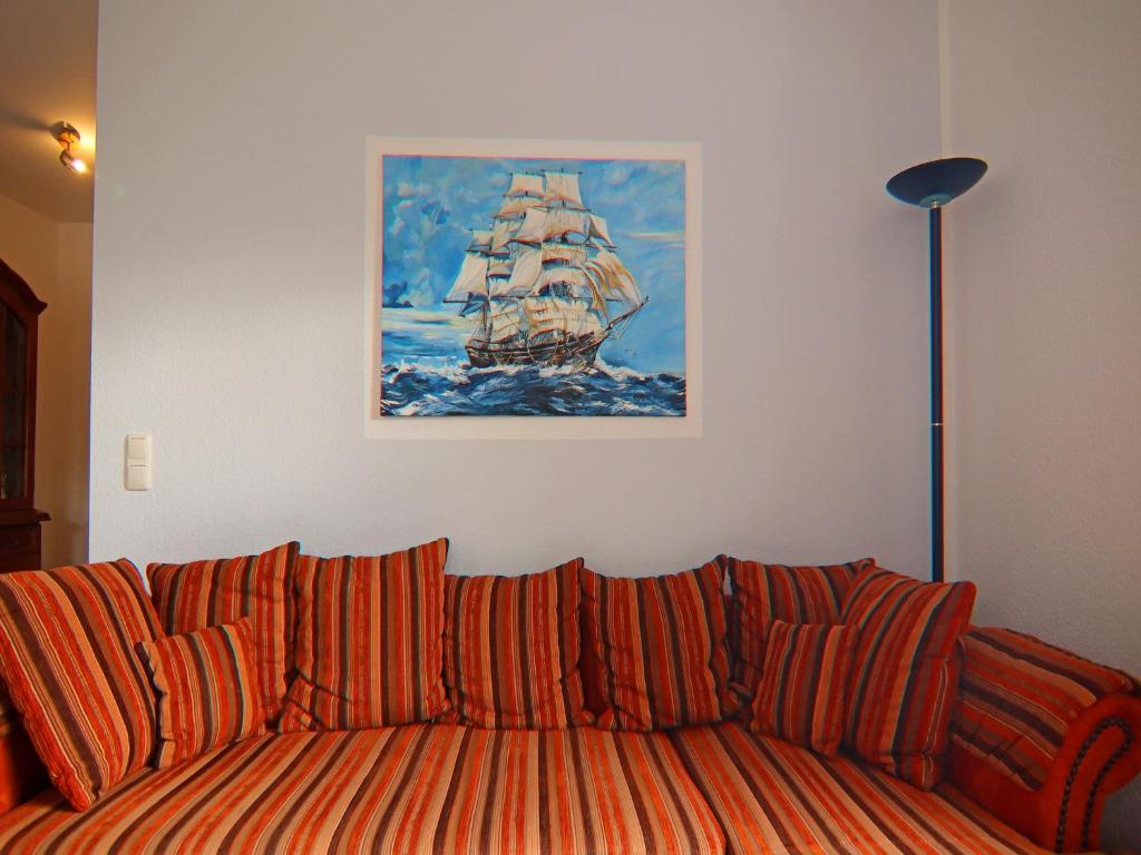 Posezení v ubytování Apartment house Nicole, Zinnowitz
