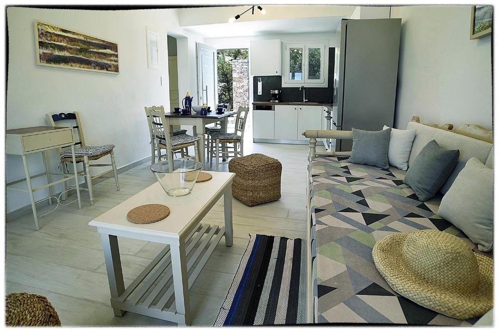 Posezení v ubytování Theasis Sifnos Apartments