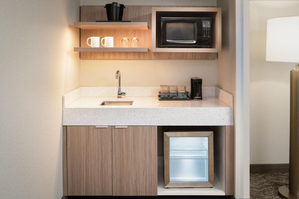 Köök või kööginurk majutusasutuses SpringHill Suites by Marriott Dallas Downtown / West End