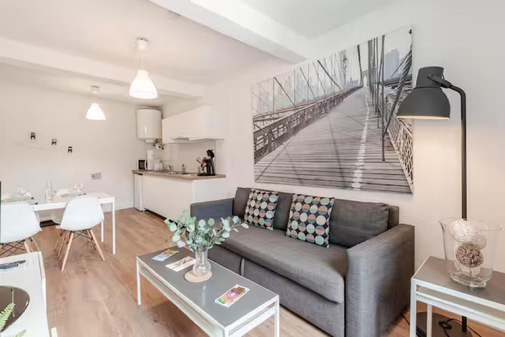 Posezení v ubytování Appartement "Gabrielle" au calme en Hypercentre de Revel