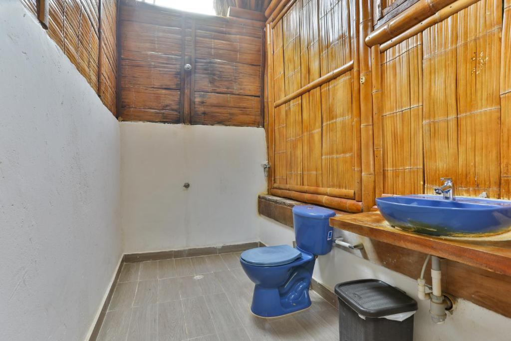Koupelna v ubytování Hostal La Finquita