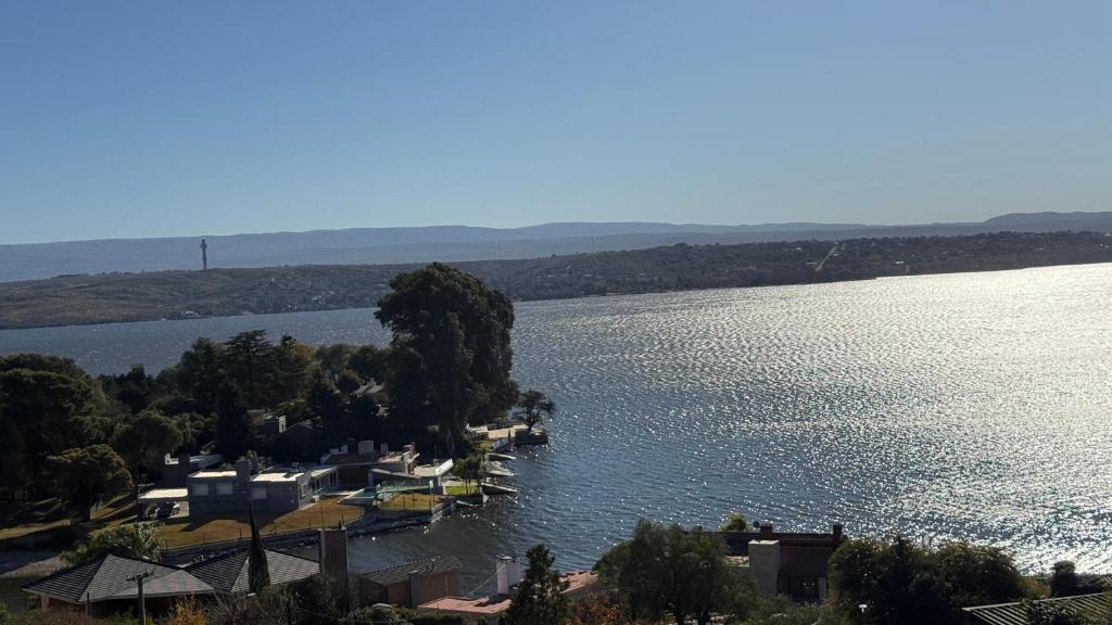 a view of a large body of water at Casa Panoramica Maria Ines in Villa Carlos Paz