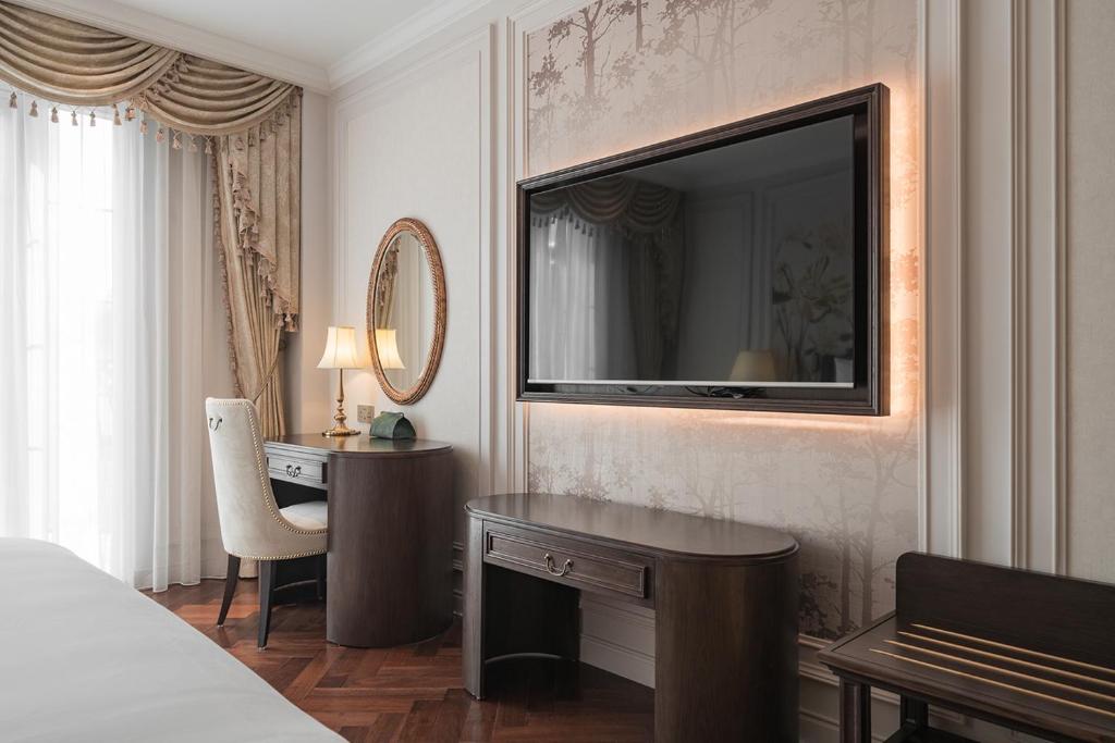 Giường trong phòng chung tại Golden Sun Hotel - Dalat