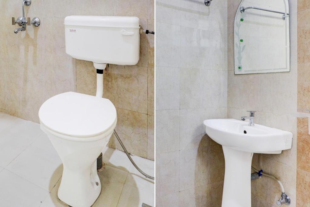 Koupelna v ubytování Super Hotel O Gold Inn