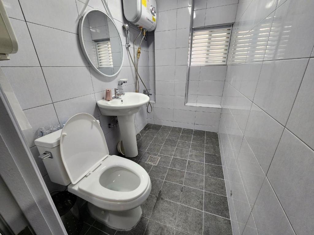 Koupelna v ubytování Buil Motel