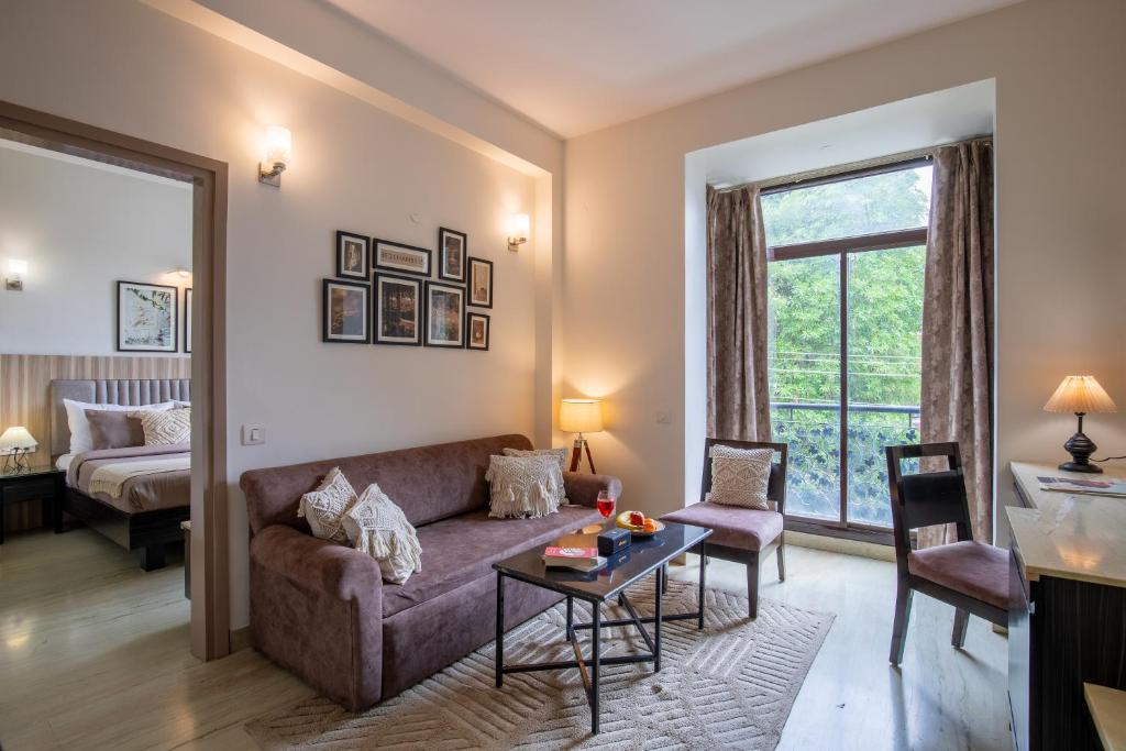 Posezení v ubytování BedChambers Serviced Apartments, Sector 40