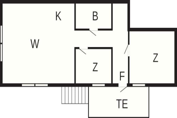 Půdorys ubytování Two-Bedroom Holiday home in Gravdal 1